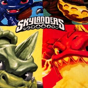 Skylanders Colorful Kids Super Soft Throw Blanket